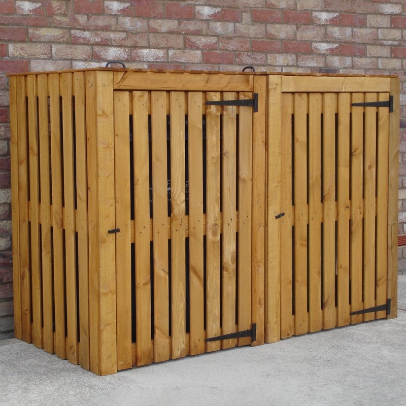 Shire 5′ 5 x 2′ 7 Flat Bin Store – Budget 12mm Cladding Slatted