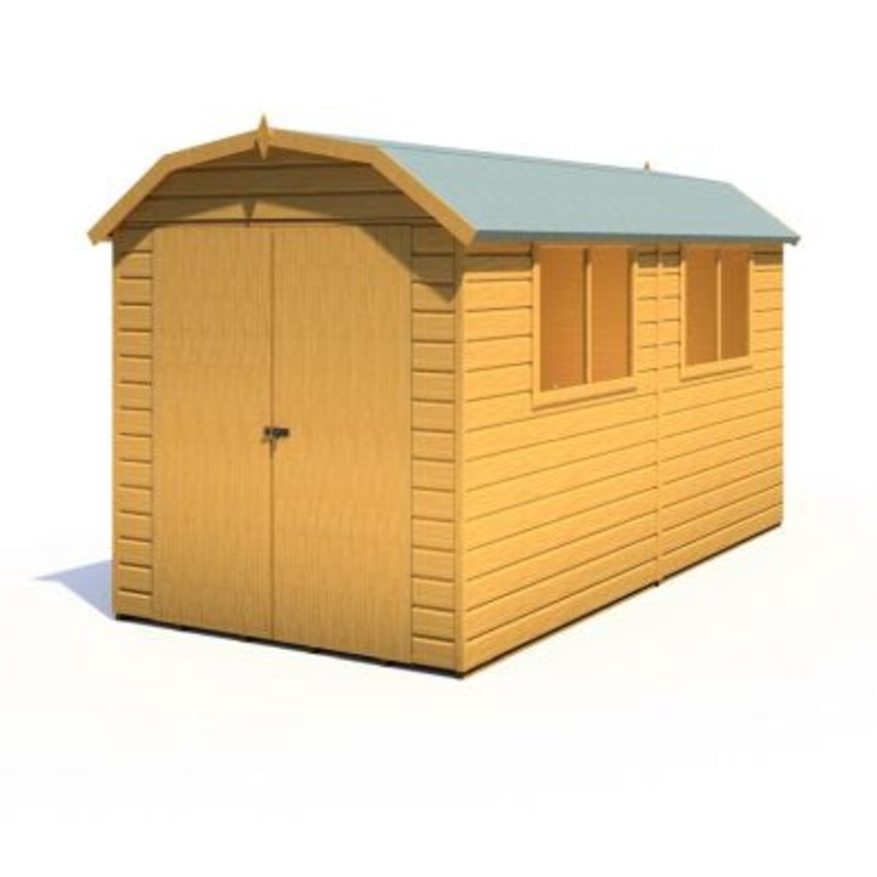 Shire Barn 11′ 9 x 5′ 10 Barn Shed – Premium Coated Shiplap