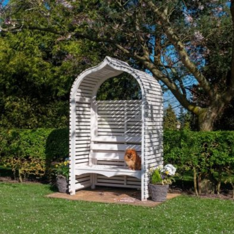 Shire Bejoda 2′ 4 x 4′ Apex Garden Arbour – Classic Pressure Treated Slatted