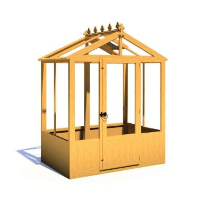 Shire Holkham 3′ 10 x 6′ 2 Apex Greenhouse – Classic Coated