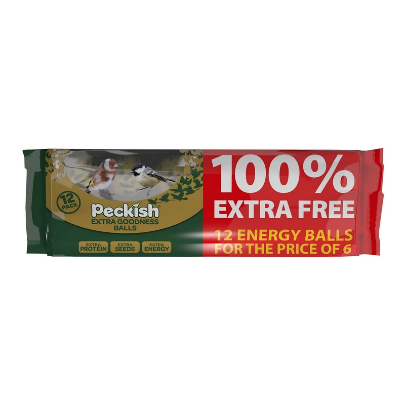 Extra Goodness Energy Balls Bird Food By Peckish – 12 Pack