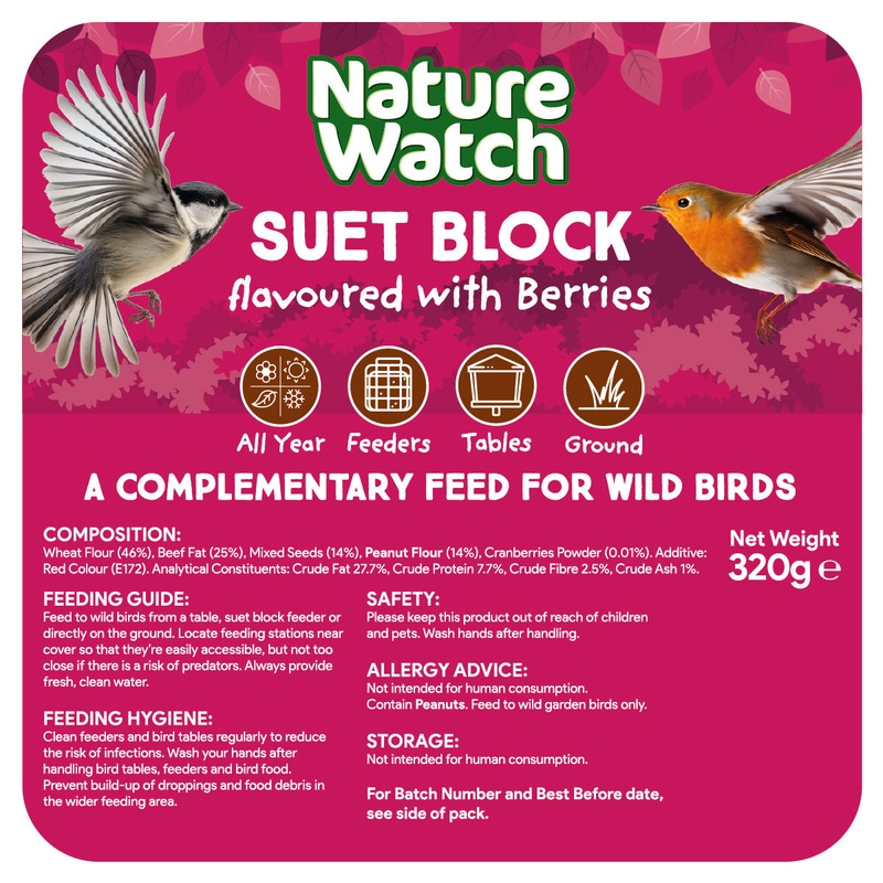 Extra Select Suet Block – Berry