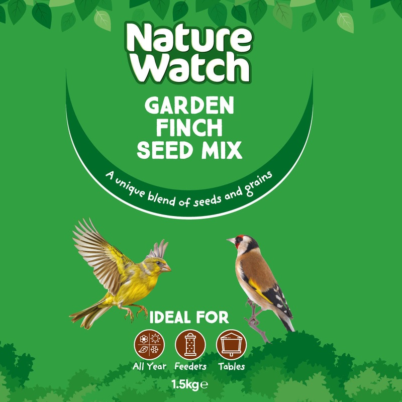 Garden Finch Wild Bird Seed Mix By Nature Watch – 1.5kg