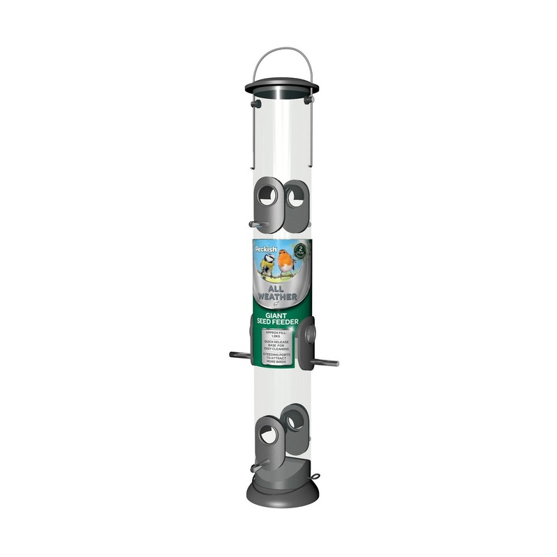 Giant 6 Port Bird Seed Feeder By Peckish – 53cm