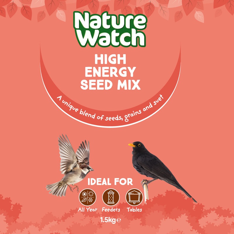 High Energy Wild Bird Seed Mix By Nature Watch – 1.5kg