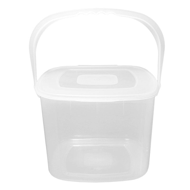 Plastic Food Container Square 6 Litres – Clear by Beaufort