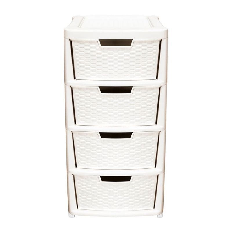 Plastic Storage Unit 4 Drawers 135 Litres Extra Large – Cream by Premier