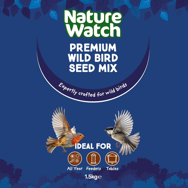 Premium Wild Bird Seed Mix By Nature Watch – 1.5kg