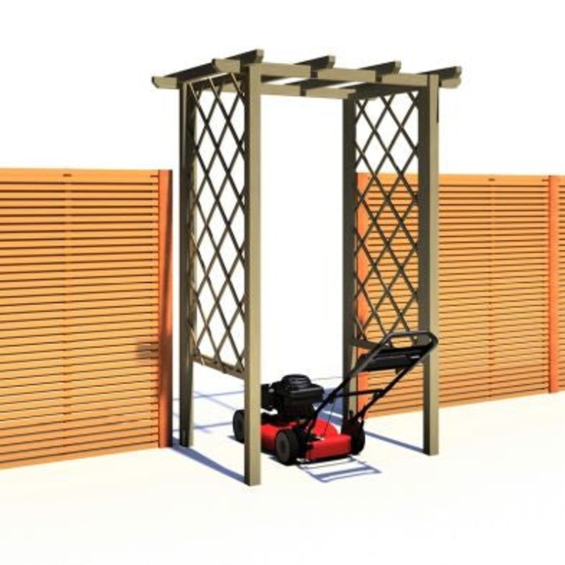 Shire 3′ 4 x 4′ 4 Garden Arch – Classic Pressure Treated