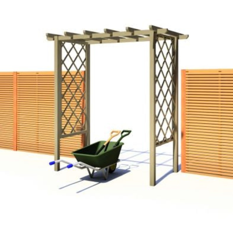 Shire 3′ 4 x 6′ 3 Garden Arch – Classic Pressure Treated