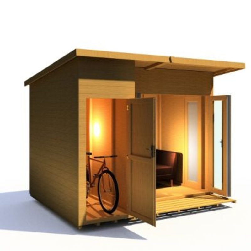 Shire Aster 7′ 10 x 9′ 9 Pent Summerhouse – Premium Dip Treated Shiplap