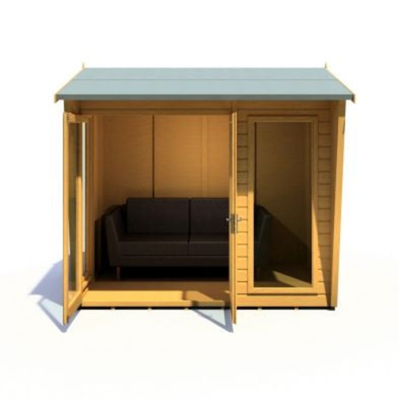 Shire Burghclere 7′ 7 x 8′ 2 Pent Summerhouse – Premium Dip Treated Shiplap