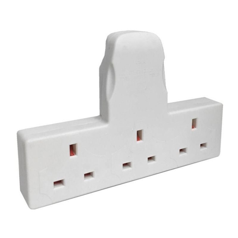 3 Way Cable Free Socket – White