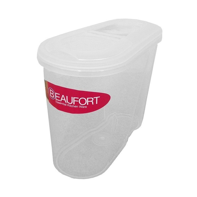 Plastic Food Container Rectangle 1.1 Litres – Clear by Beaufort