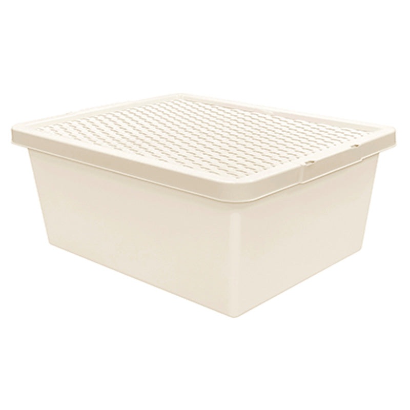 Plastic Storage Box 10 Litres – Cream by Thumbs Up Bury