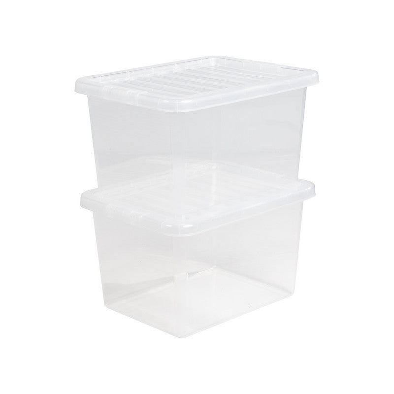 Plastic Storage Box 25 Litres – Clear Crystal by Wham