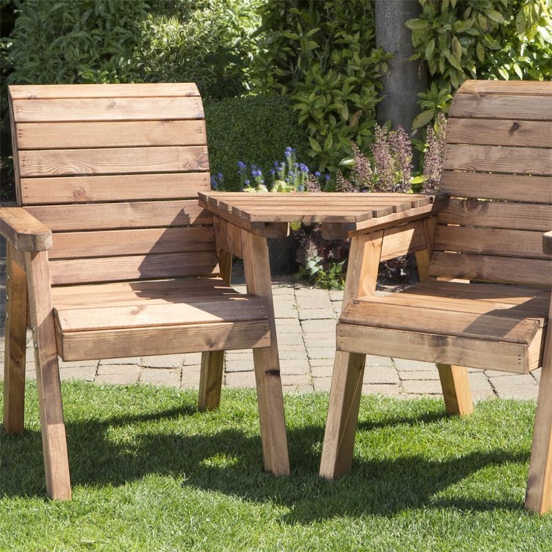 Scandinavian Redwood Garden Loveseat by Croft – 2 Seats