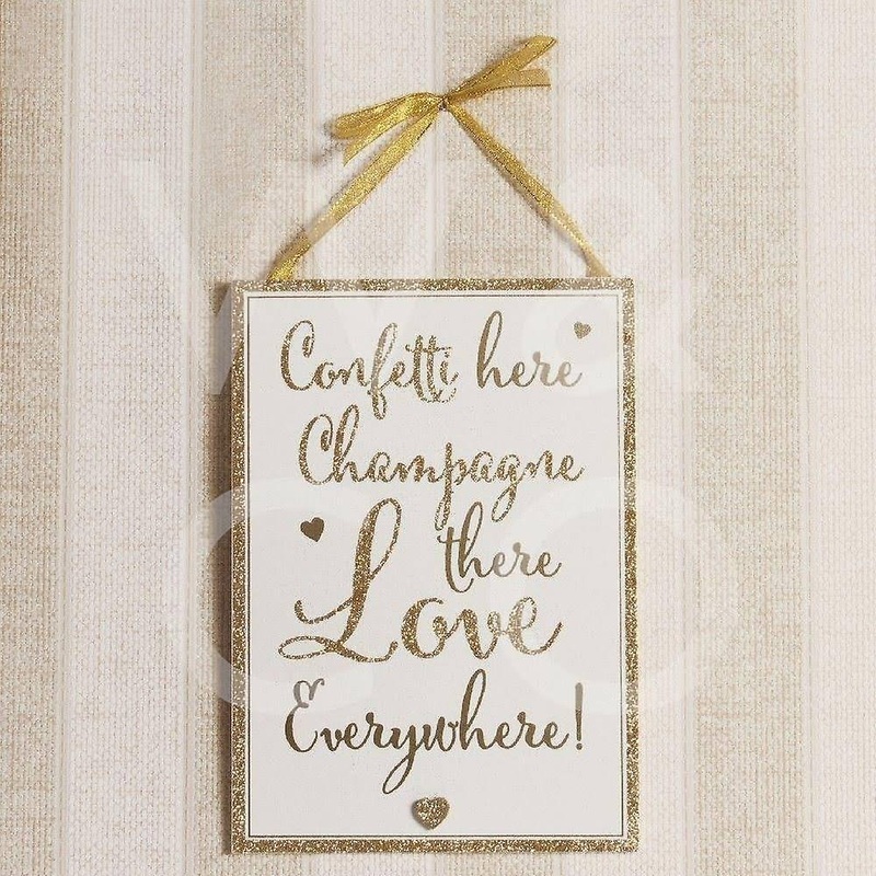 Always & Forever Confetti & Champagne PlaqueWG962
