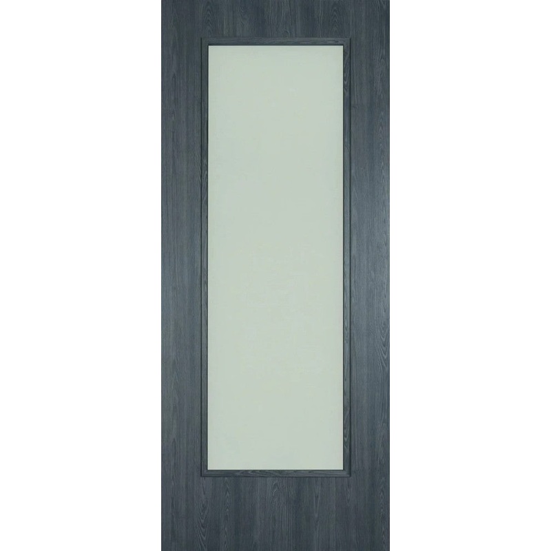 Doras Erkado Shaker Laminate Midnight Grey Obscure Glass