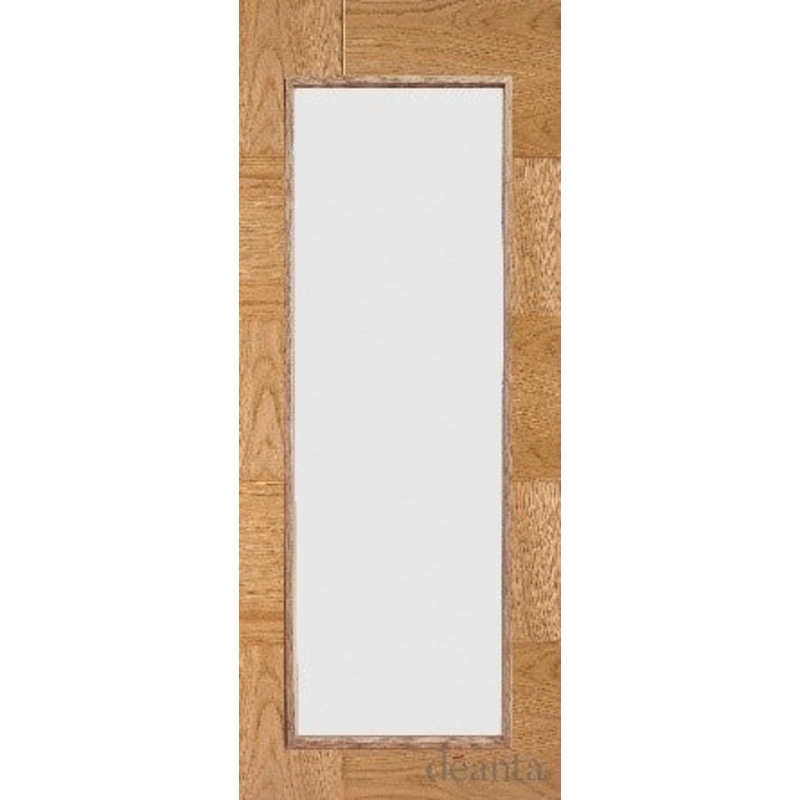 HP34GC Minimal & Modern Styled Glazed Oak Door
