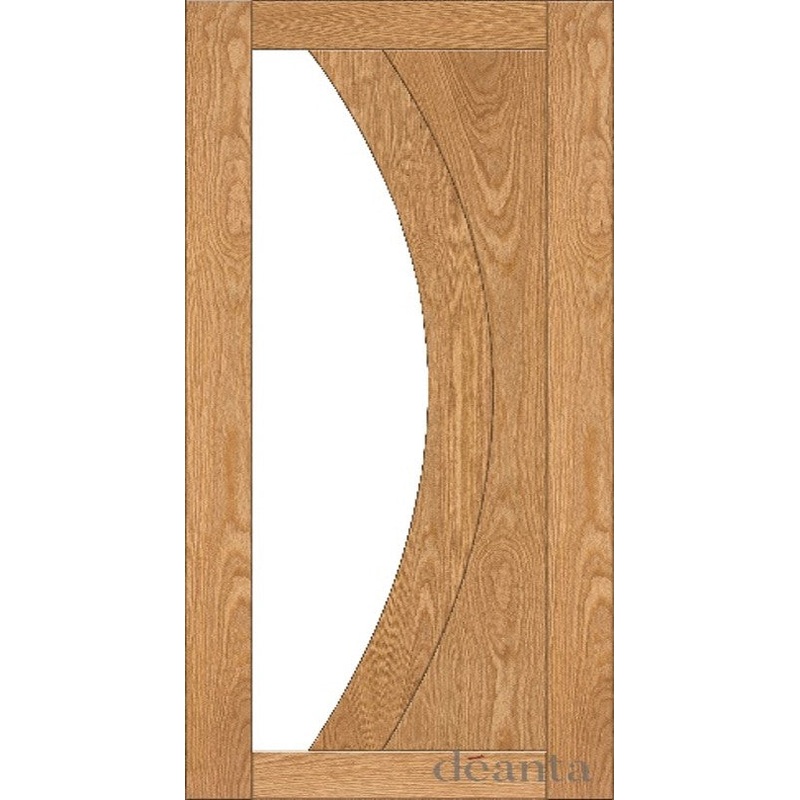 HP35GF Minimal & Modern Styled Glazed Oak Door