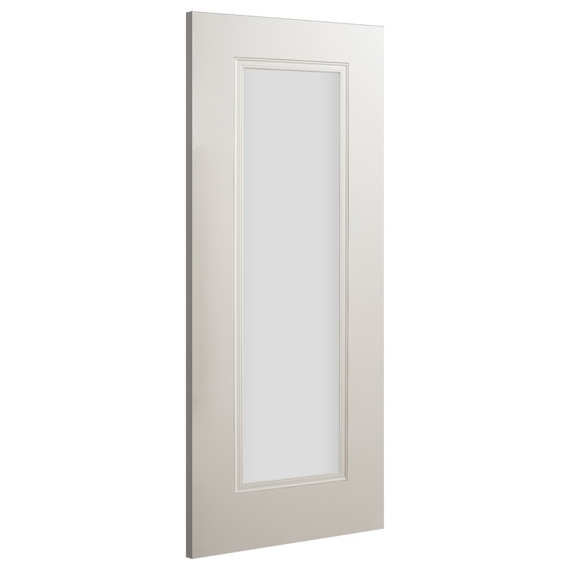 HP37GF Minimal & Traditional Style Glazed Primed Door