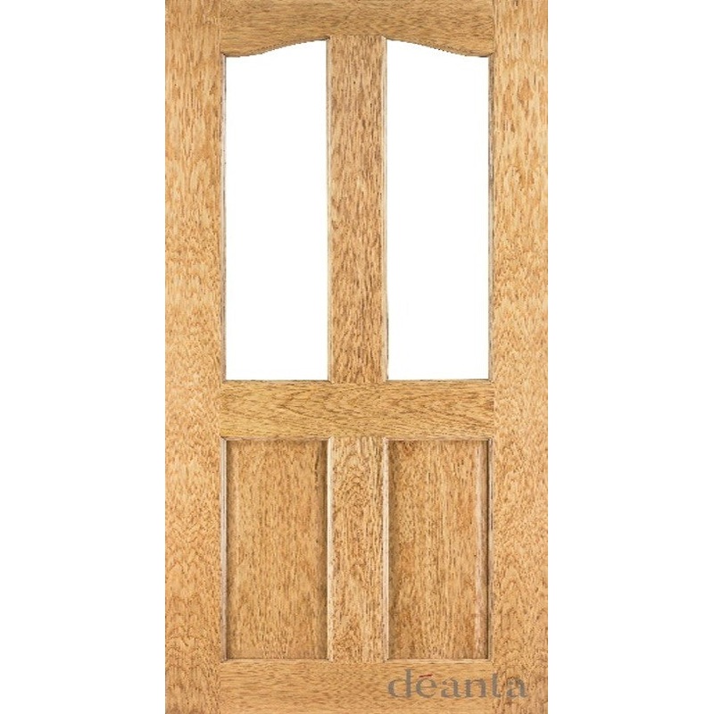 NM2G Glazed/Unglazed Period 4 Panel Oak Door