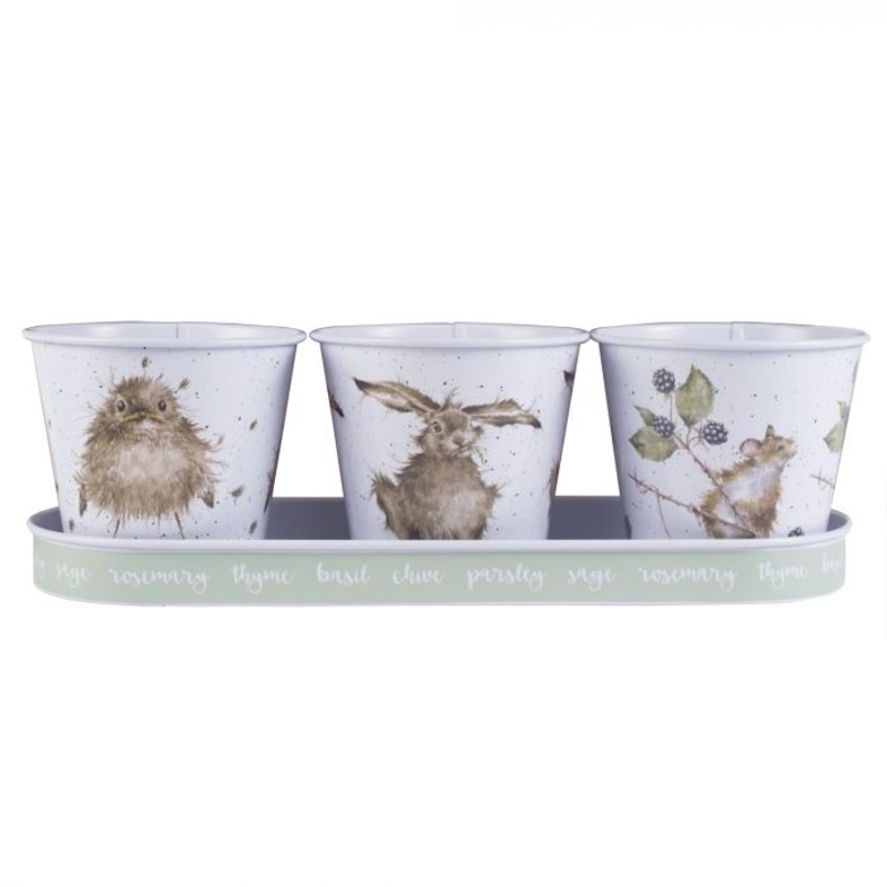 Wrendale Herb Pots & TrayGR003