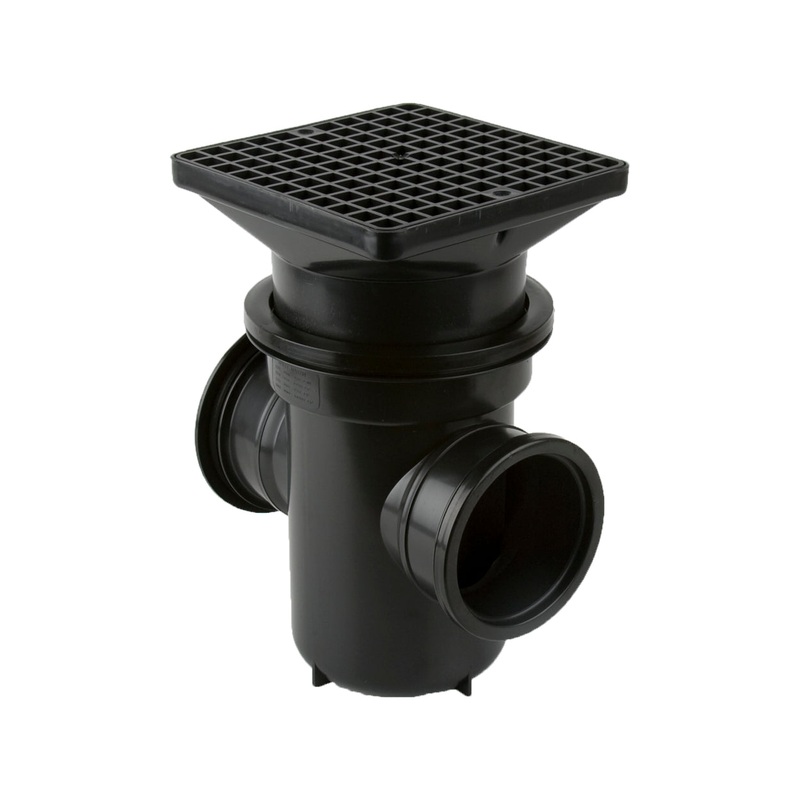 Back Inlet Roddable Gully 90 Outlet Square Grid | B1003