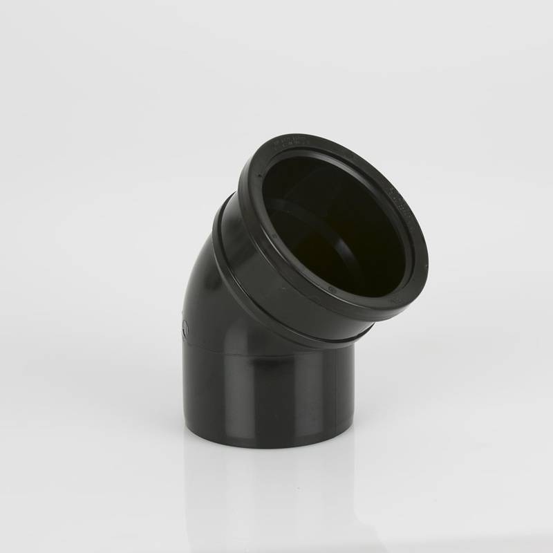 Single Socket Bend EN 1329-1 110mm x 135 | S163