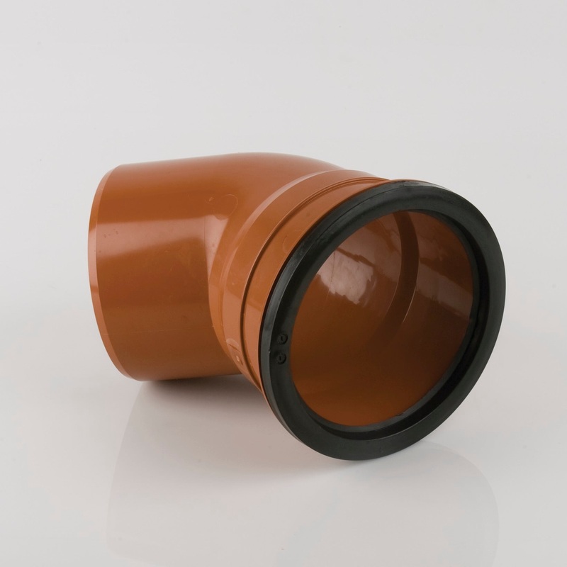 110mm X 45 Degree Single Socket Bend | E5061