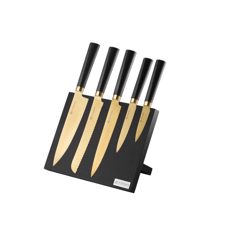 Viners Titan Gold 6 Pce Knife Block Giftbox | 0305.140