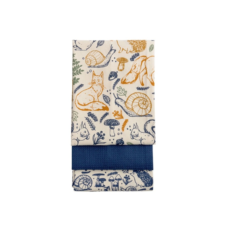 Woodland Set Of 3 Tea Towels | 0059.756