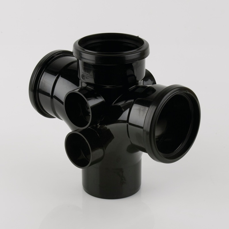 110mm X 92 Degree Triple Socket Double Branch With 4 Bosses En 1329-1 | BS490B