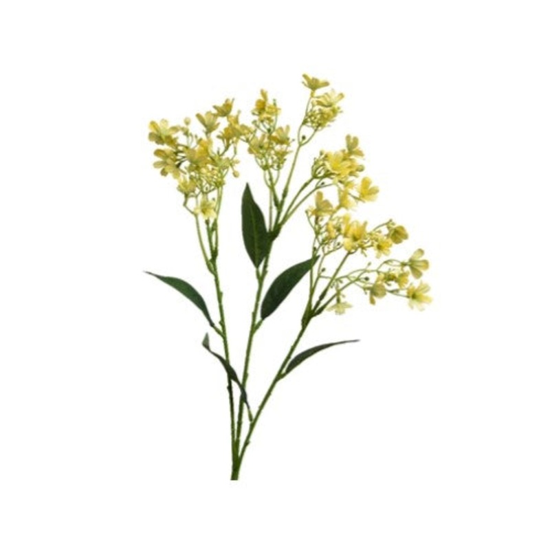 72cm Artificial Jasmine Flower on Stem – Yellow | 808410