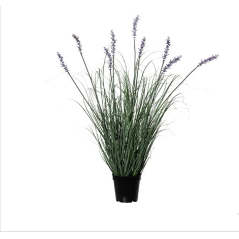 80cm Artificial Lavender Plant in Pot – Purple | 811616
