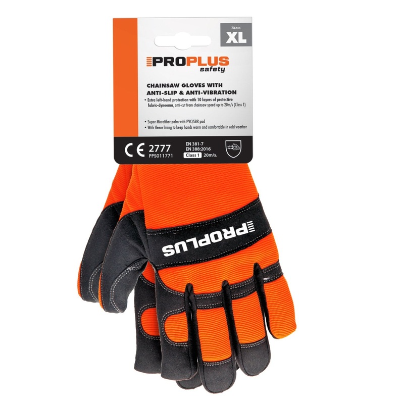 ProPlus Chainsaw Protective Gloves- XLarge | PPS011771