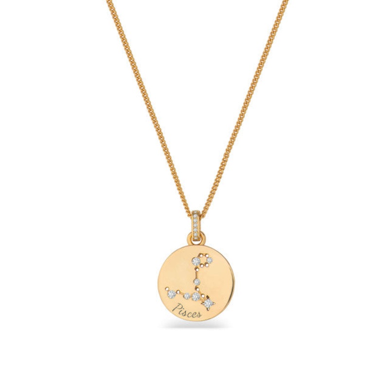 Zodiac Gold Pendant  Pisces | 169692
