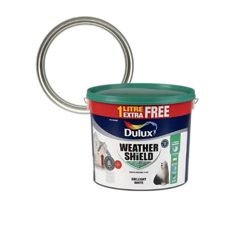 Dulux Weathershield 11 Litre Pure Brilliant – White | 5086749
