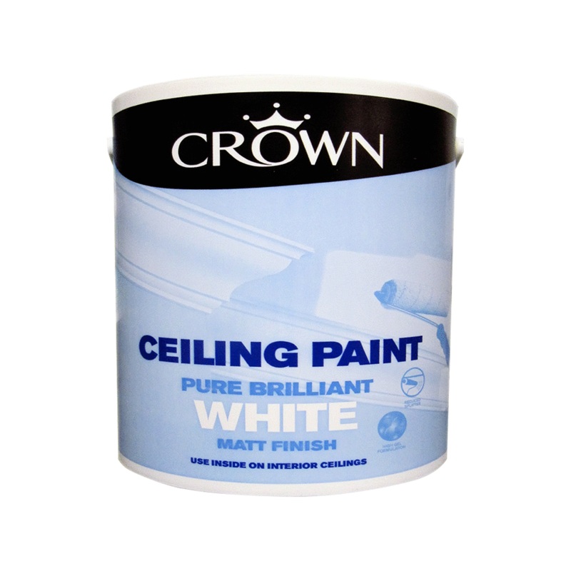 Crown 5L Ceiling Emulsion Paint – White | CRRCEPWHI500