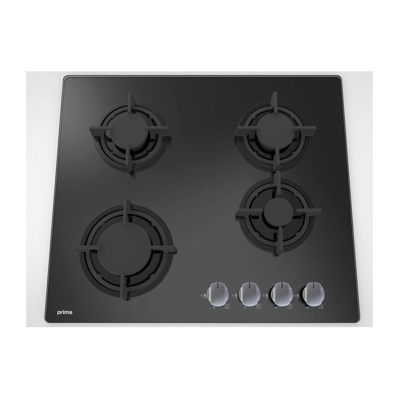 Prima PRGH212 60cm Gas on Glass Hob – Black