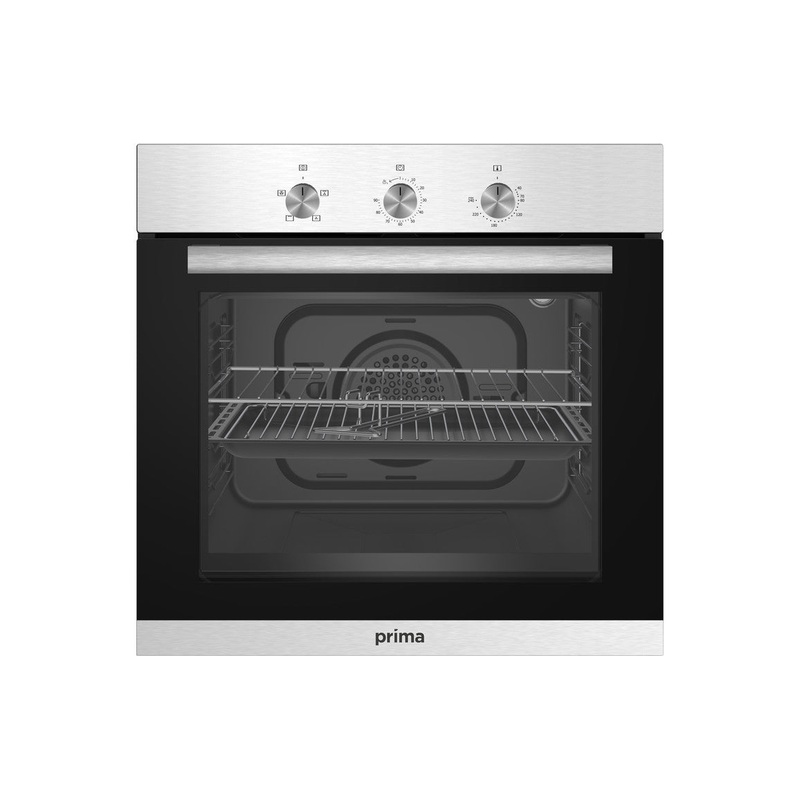 Prima PRSO101 Single Electric Fan Oven – Stainless Steel