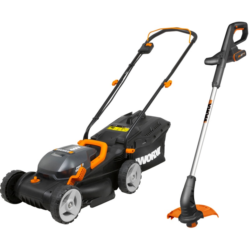 WORX 34cm LAWNMOWER 25cm TRIMMER