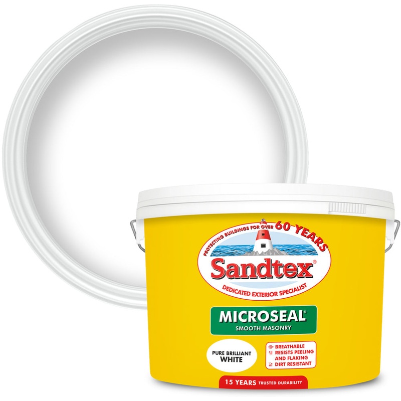 SANDTEX MASONARY PAINT WHITE 10ltr