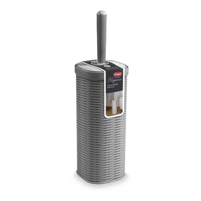 ELEG TOILET BRUSH & HOLDER STONE GREY