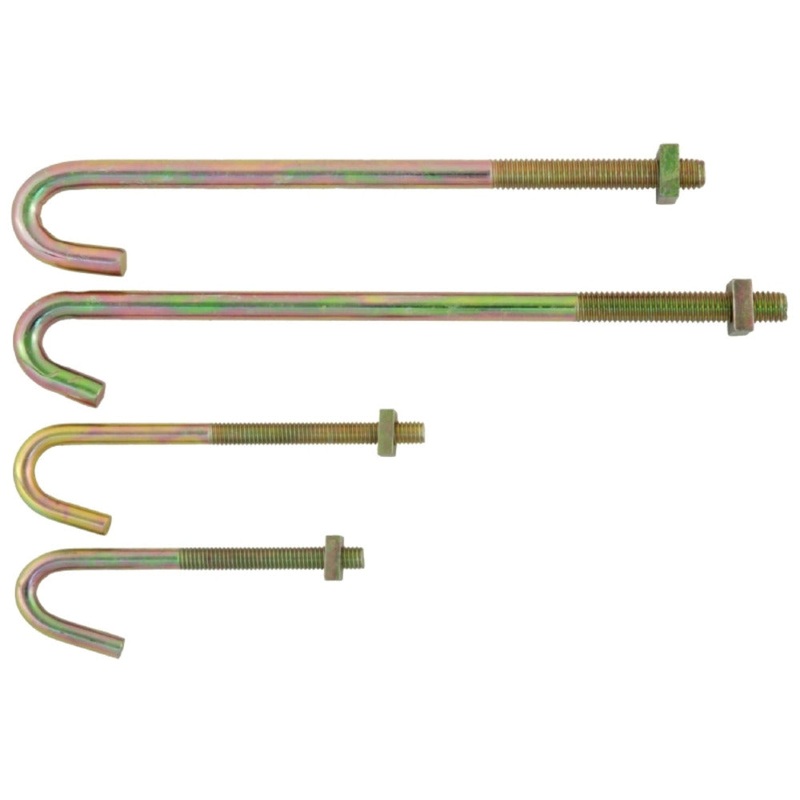 HOOK BOLTS 80mm x 8mm