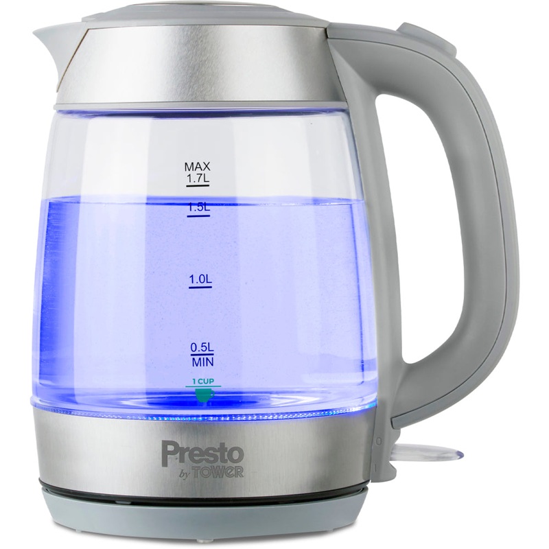 TOWER PRESTO 1.7L GLASS KETTLE