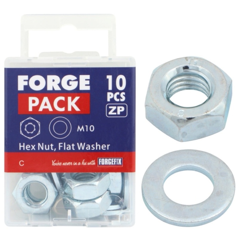 FORGEPACK M20 NUT & FLAT WASHER PACK 2