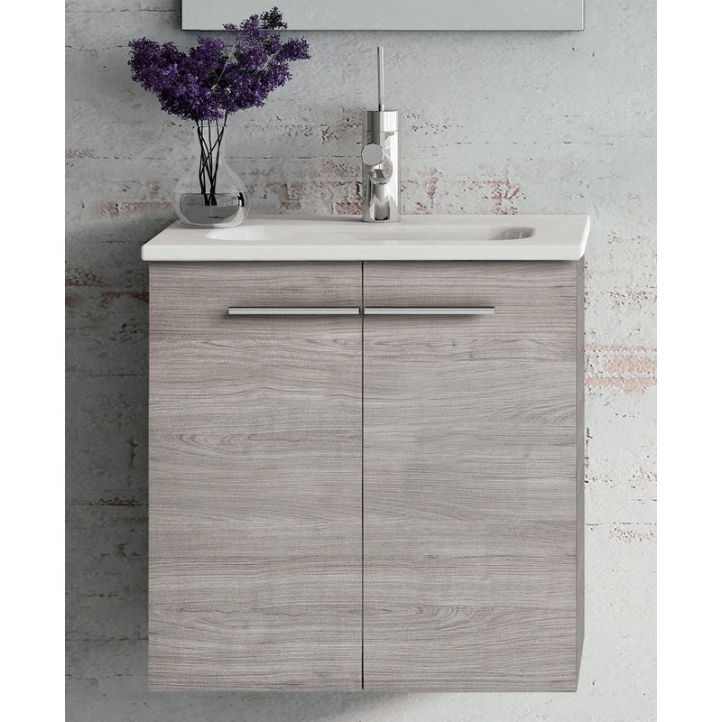 Paris 50cm Sandy Grey Wall Hung 2 Door V