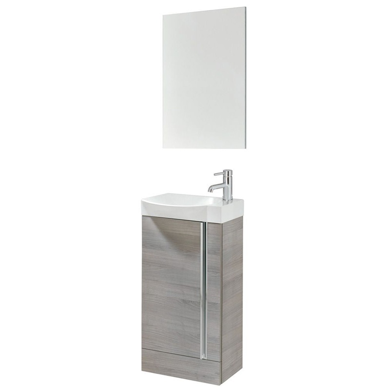 Prague Sandy Grey 45cm Floor Standing Va